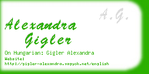 alexandra gigler business card